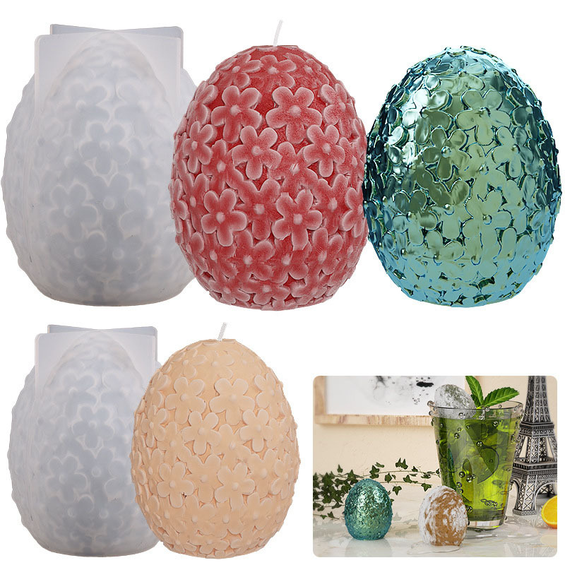 DIY Crystal Glue Resin Plumeria Rubra Ball Milling Oval Gypsum Table Banana Candle Silicone Mold