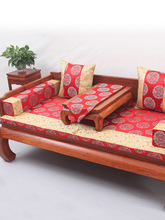 ALJ6仿古中式罗汉床垫五件套实木椅子垫海绵红木沙发垫新中式坐垫