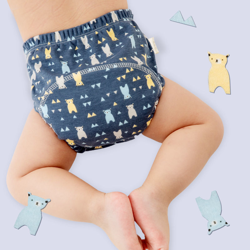 婴儿如厕训练裤宝宝训练内裤棉防水可洗布儿童防漏学习裤男女尿裤