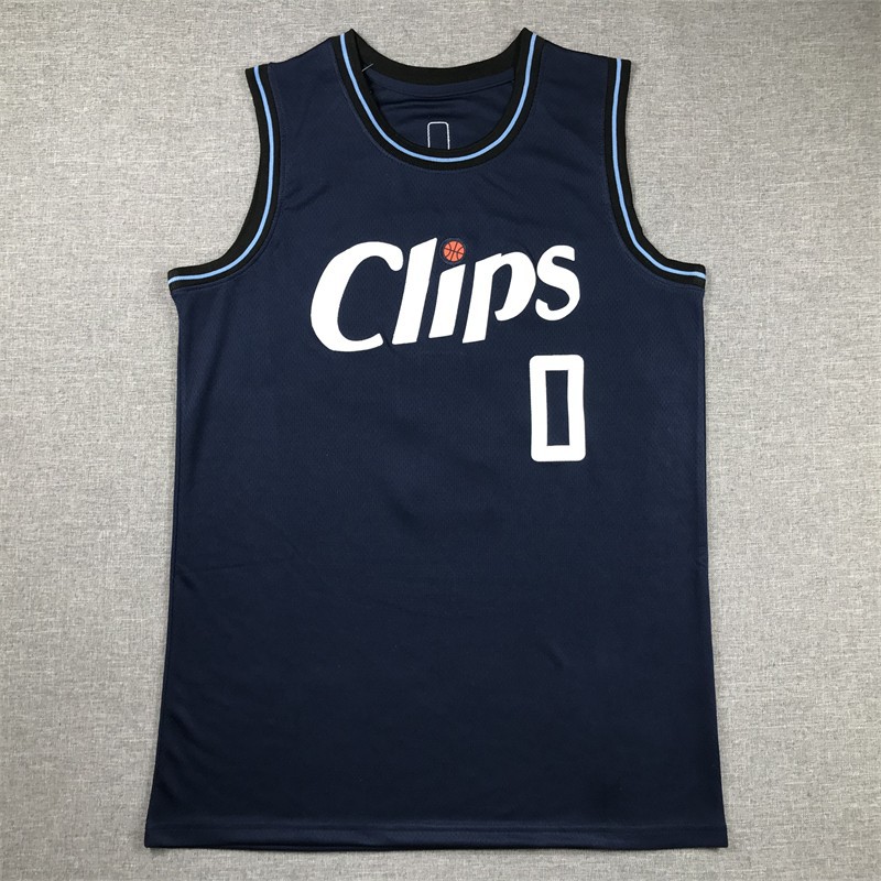 刺绣篮球衣球服24赛季快船队跨境批发2#leonard 13# george 1