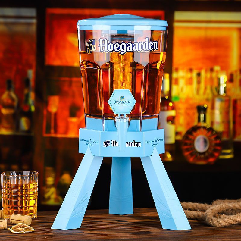 福佳白酒炮三足网红扎啤桶带龙头扎啤炮啤酒桶饮料桶商用扎啤炮壶