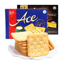 韩国进口食品海太ACE原味芝士味咸味饼干364g办公室休闲零嘴食品