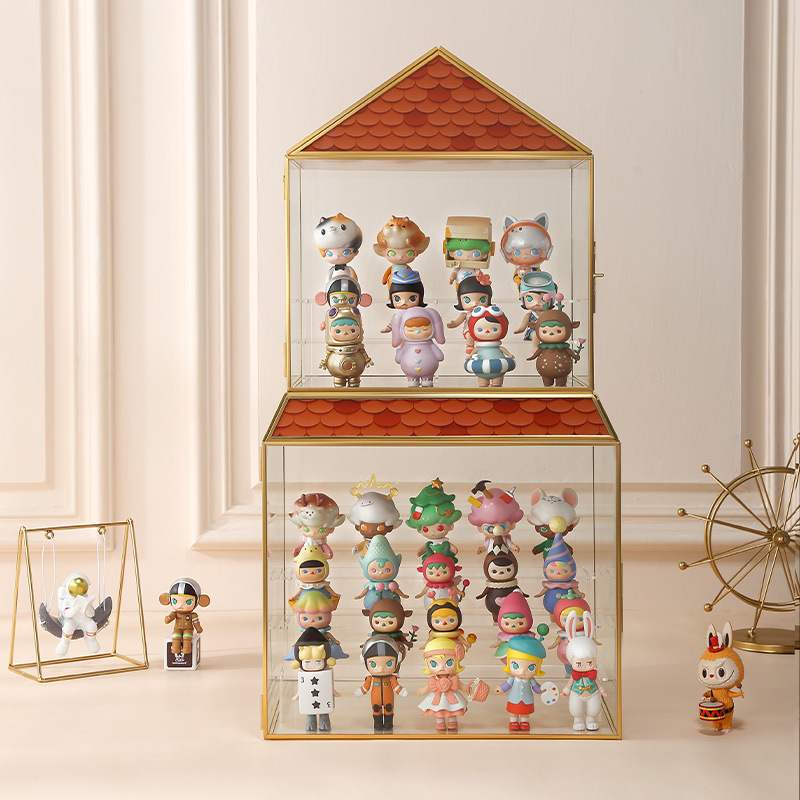 盲盒收纳展示架乐高手办架子透明摆柜亚克力泡泡玛特展示盒模型盒