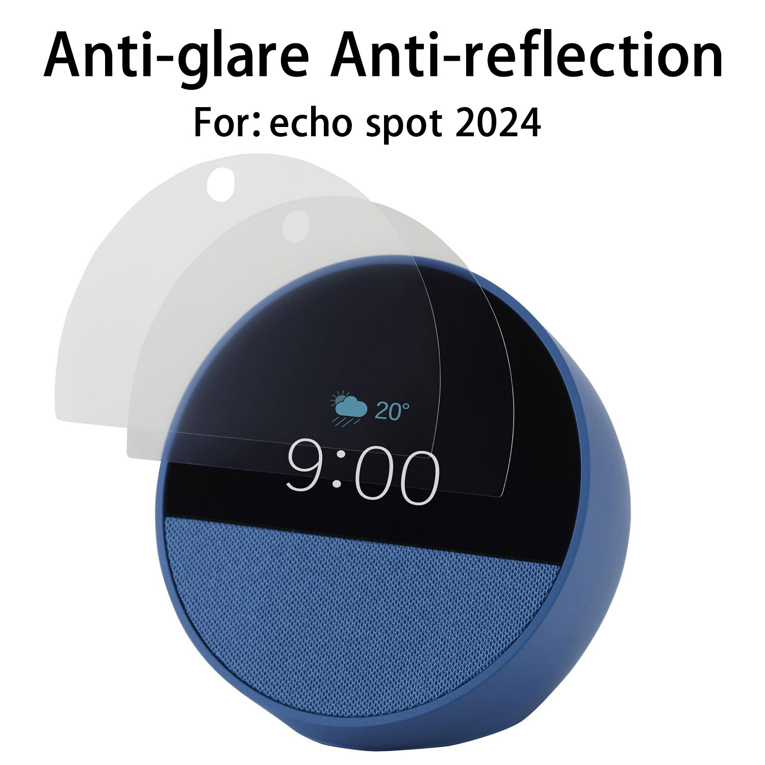 亚马逊Echo Spot2024款保护膜Show 5代磨砂防指纹反光屏幕膜适用