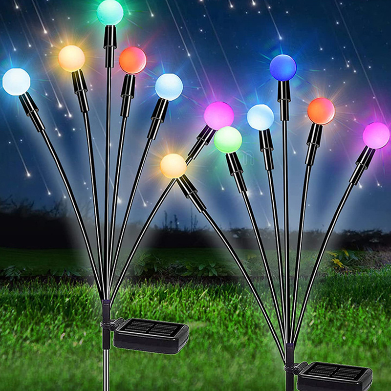 Factory Solar Lamp Led Firefly Ground Plug Lamp Bee Lamp Outdoor Garden Lawn Floor Outlet Landscape Lamp