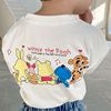 2022 men and women Short sleeved baby T-shirts jacket children Cartoon leisure time half sleeve Children T-shirt Western style Base coat