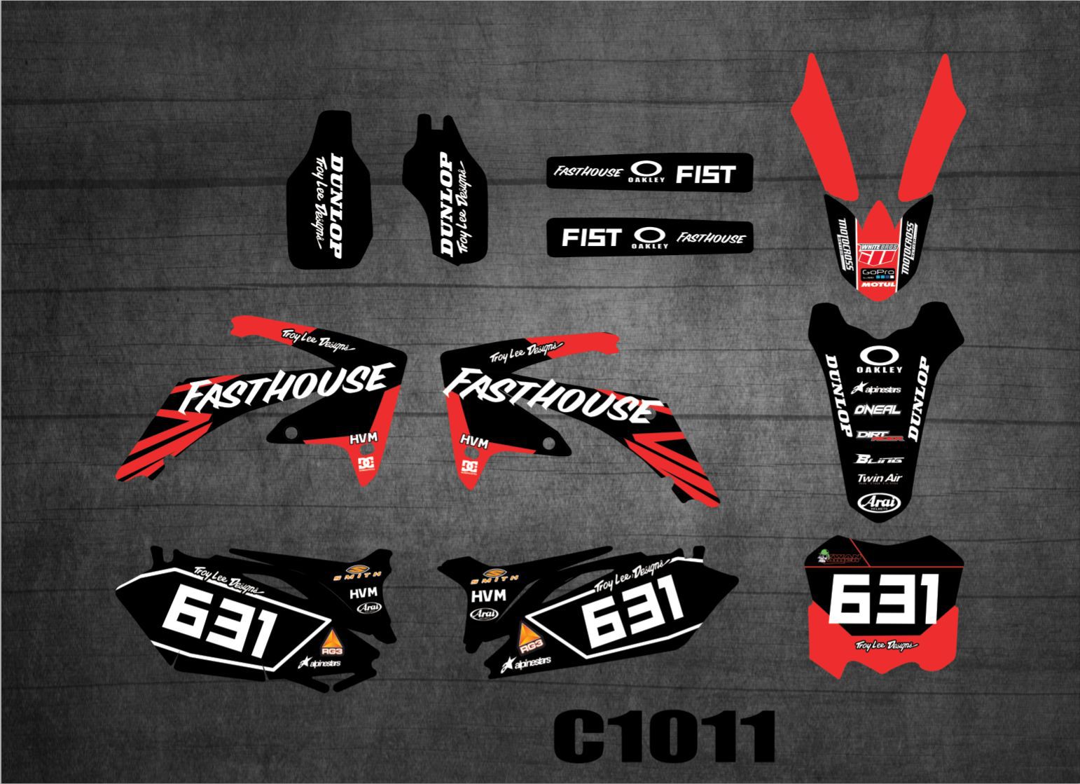 越野摩托车贴花适用于10-13crf250 09-12crf450本田贴画 装饰贴