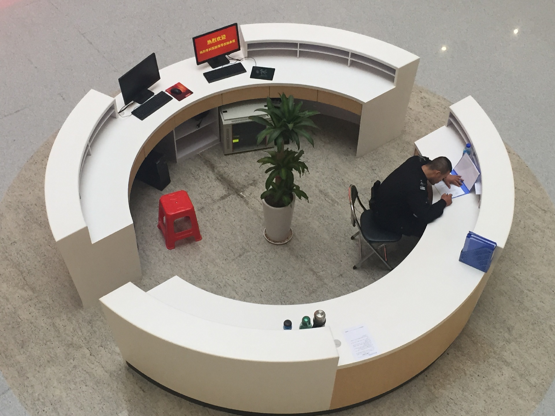 创意商务写字楼异型前台酒店酒吧美容院接待服务台无缝拼接学府台