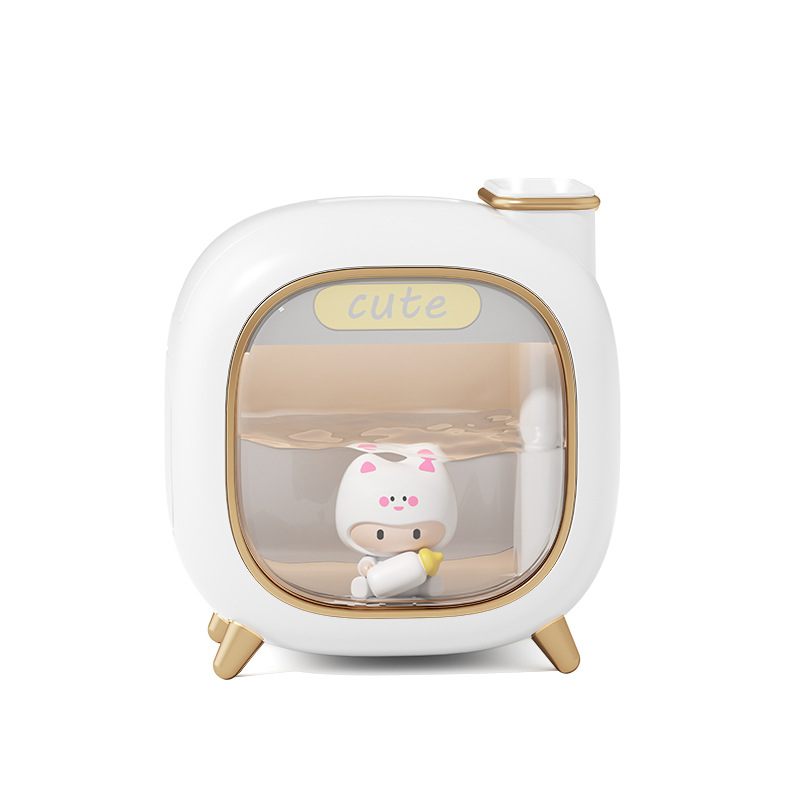 New Cute Pet Humidifier Air Desktop Home Bedroom New Large Fog Volume Cute Space Capsule Double Spray Humidifier