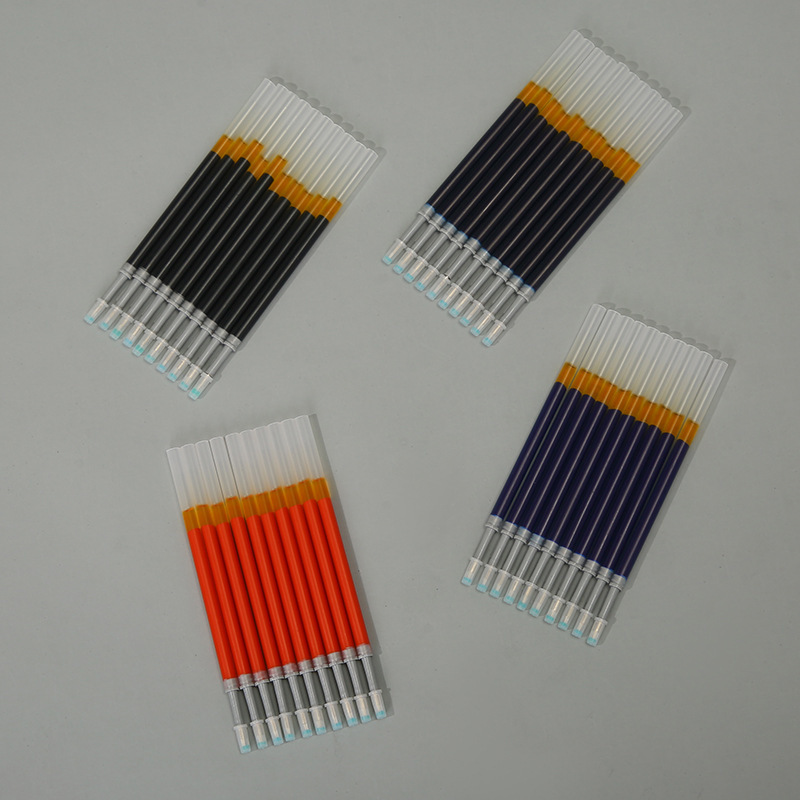 20支袋装混色圆珠笔芯 头黑色签字笔芯 商务办公中性笔芯批发