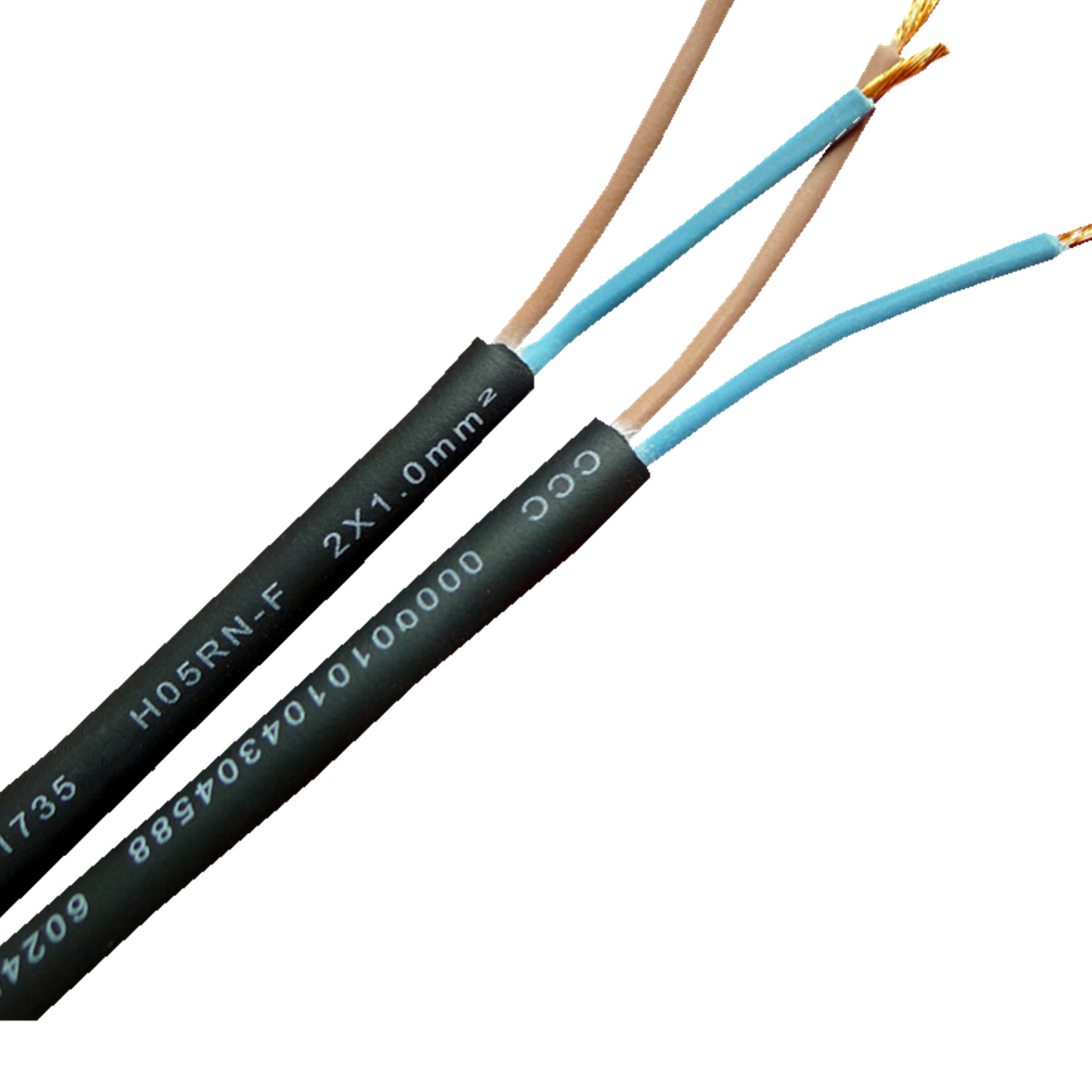 佛山厂家供应 两芯水底橡胶电缆h07rn8-f 2*1.0平方vde认证防水线