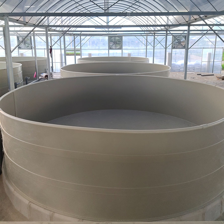 耐酸碱pp养鱼池圆形鱼池鱼箱水槽塑料板水产养殖池