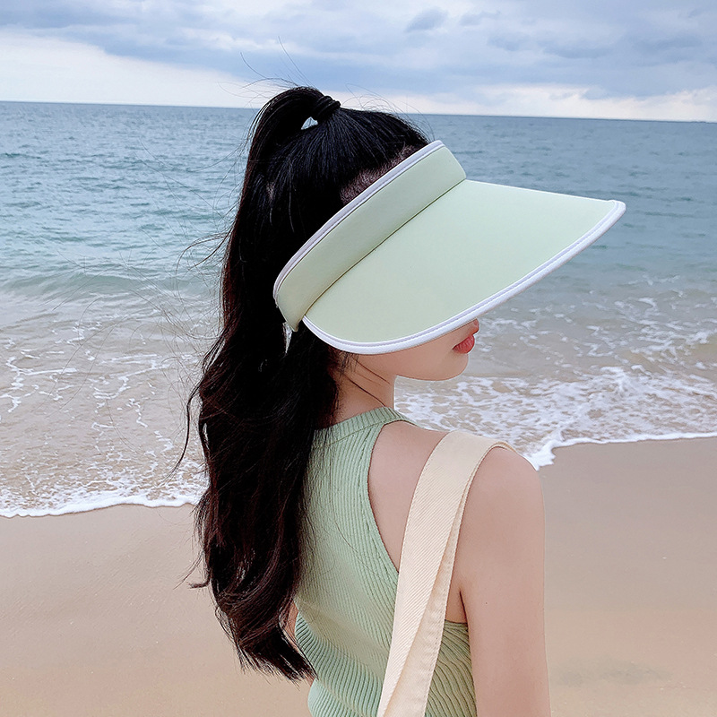 Sun Protection Hat Children's Spring and Summer Outdoor Sun UV Protection Face-Covering and Sun-Shading Air Top Ice Silk Hat