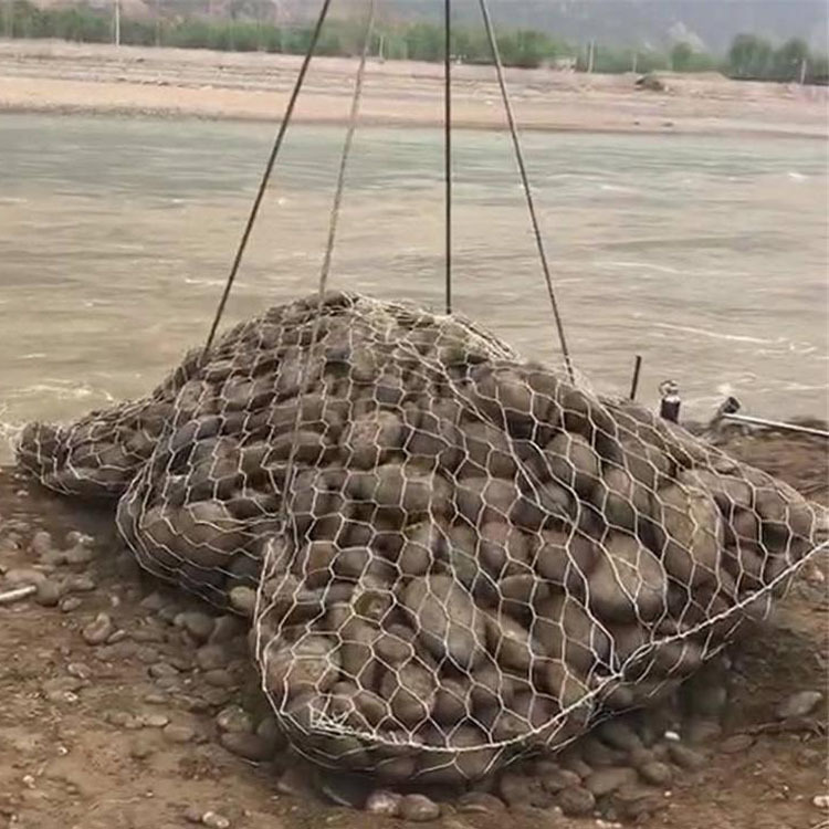 防汛应急柔韧性合金钢丝网兜抗拉高耐防护网兜防洪护拦石笼网