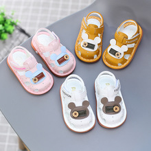 夏女宝宝鞋子小童公主鞋男童软底婴儿学步鞋0-1岁3儿童叫叫鞋会响