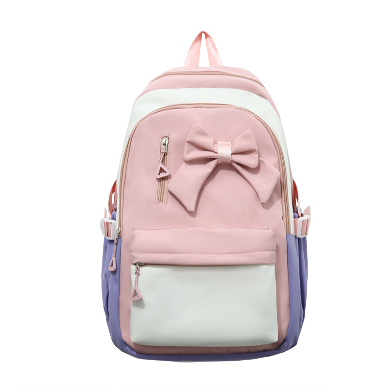 Korean Style Fresh Girls Backpack Wholesale New Fashion Casual Backpack Large Capacity Japanese Middle School Student Schoolbag