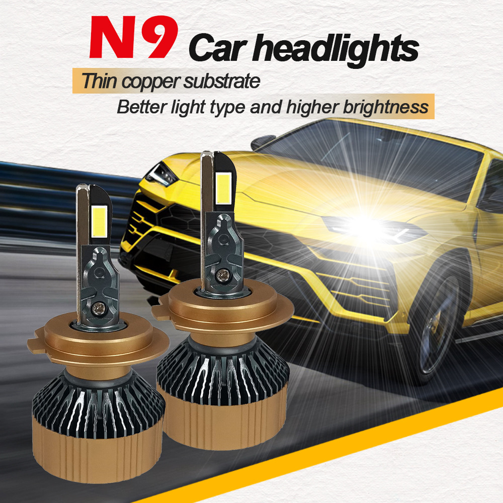 汽车led大灯 n9 led车灯 热卖爆款车灯 led高亮聚光前车大灯-阿里巴巴