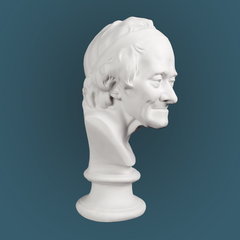 厂家直销伏尔泰头像石膏硬膜教具石膏像批发模具素描静物人物写生