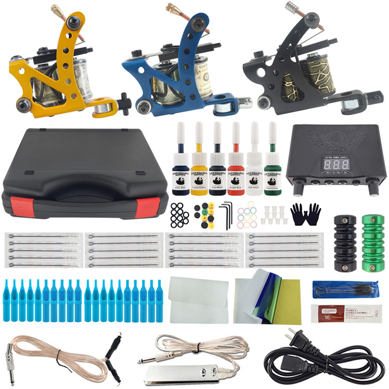 和花纹身机套装 纹身工具 刺青全套纹身器材 初学者入门级套装
