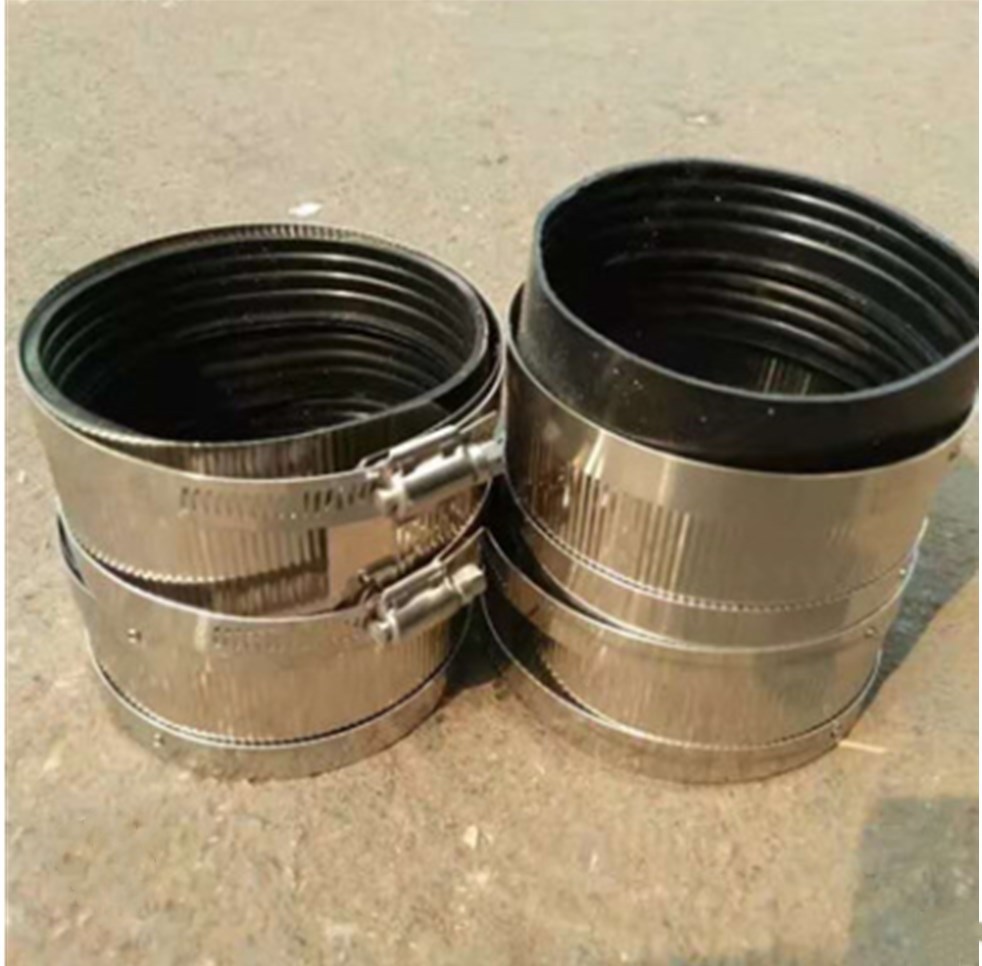 不锈钢铸铁管吊卡卡箍转pvc接头柔性卡箍优质排水管橡胶抱箍包邮