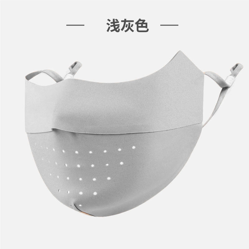 Summer Sun Protection Mask Female Three-Dimensional Seamless Uv Protection Sunshade Face Mask Breathable Thin Eye Protection Ice Silk Mask