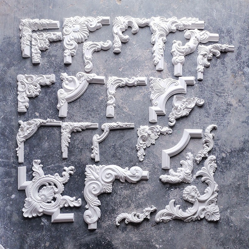 石膏线角花线条拐角花花造型欧式法式装饰电视室内墙