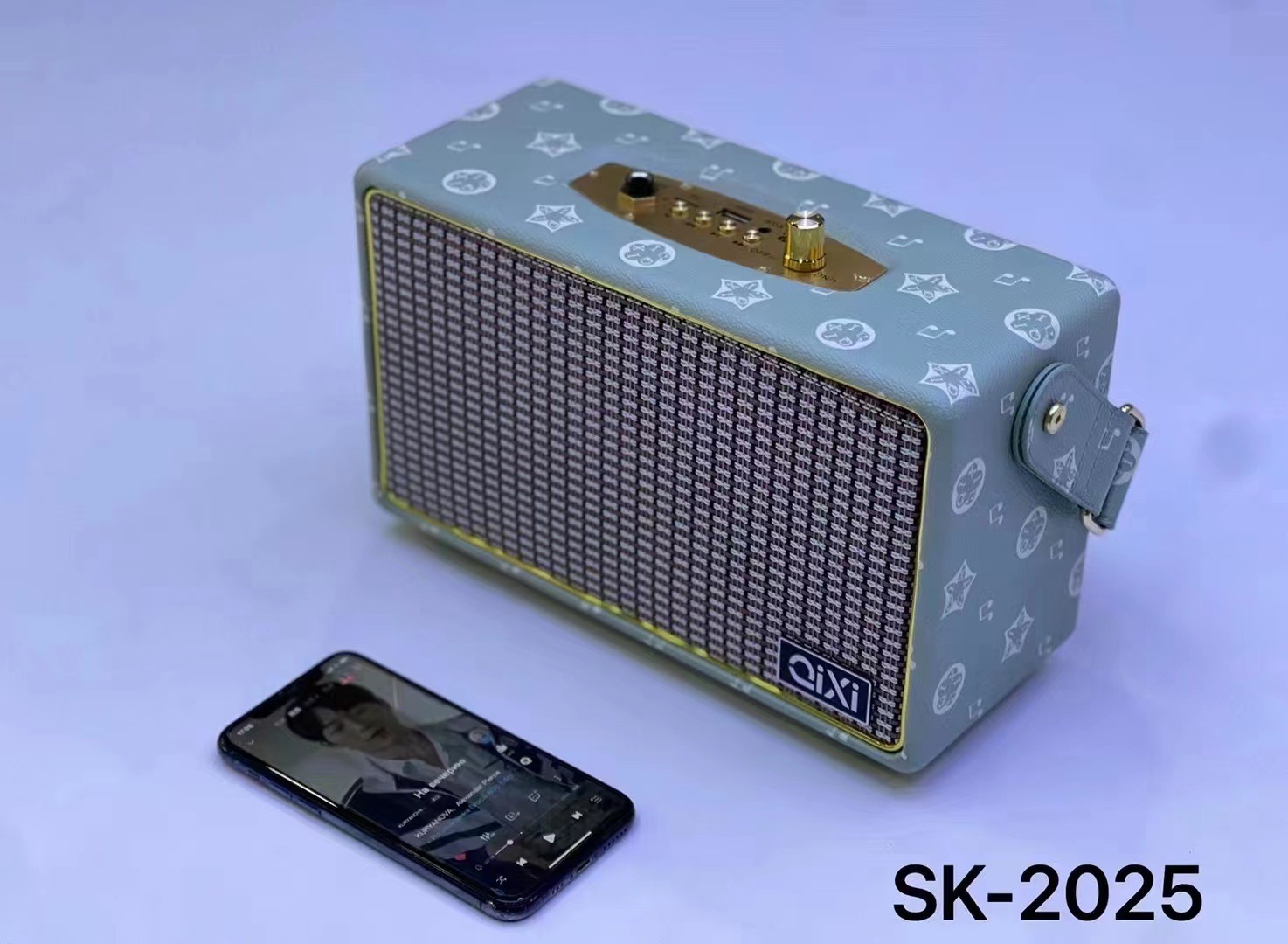 4-Inch Double Speaker Portable Bluetooth Speaker Sk2025 Outdoor Square Dance Audio Portable Player Cross-Border