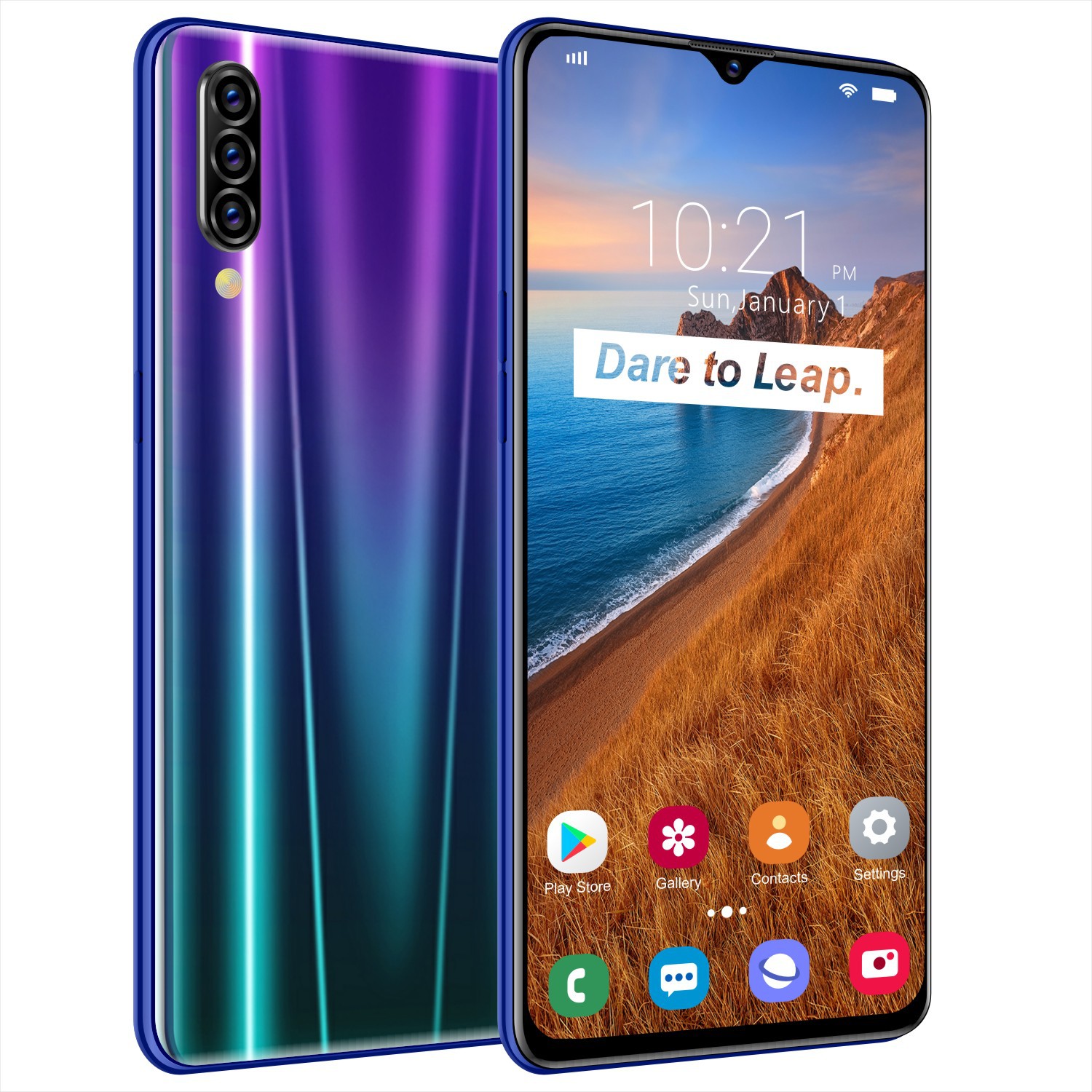 外贸新款a50 安卓5g手机 真水滴大屏游戏现货 外单可oem 智能手机