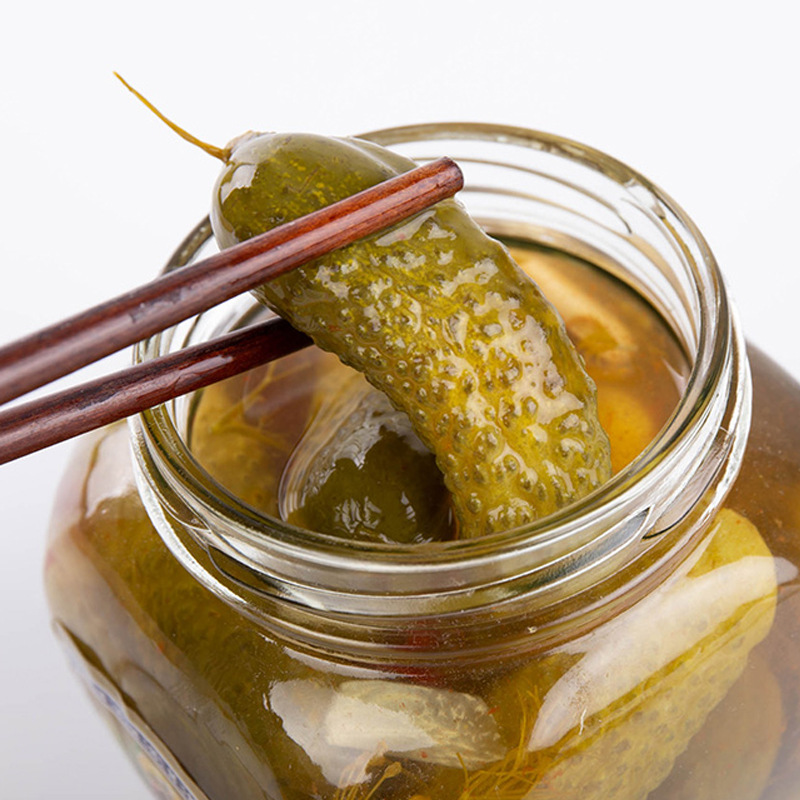 俄罗斯进口酸黄瓜 500g蔬菜罐头酸青瓜下饭菜酱菜酱瓜食品批发