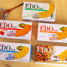 韩国原装进口夹心苏打饼干EDO pack饼牛乳饼日韩热卖零食批发133g