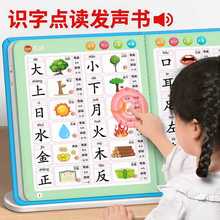 儿童识字大王3000字点读机认字卡片早教发声书幼儿园小孩有声