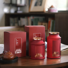 FY5E批发新款茶叶玻璃罐空礼盒通用茶叶空包装红茶绿茶白毫