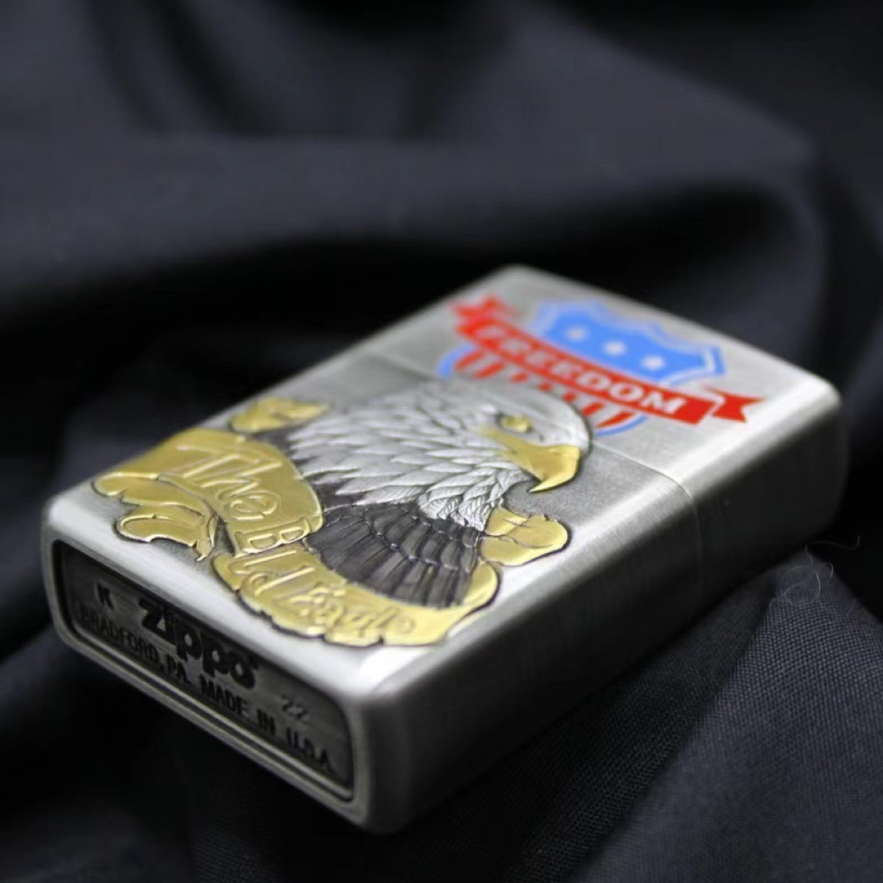 zippo芝宝煤油打火机防风 套头鹰重甲66号公路 千语作品-阿里巴巴