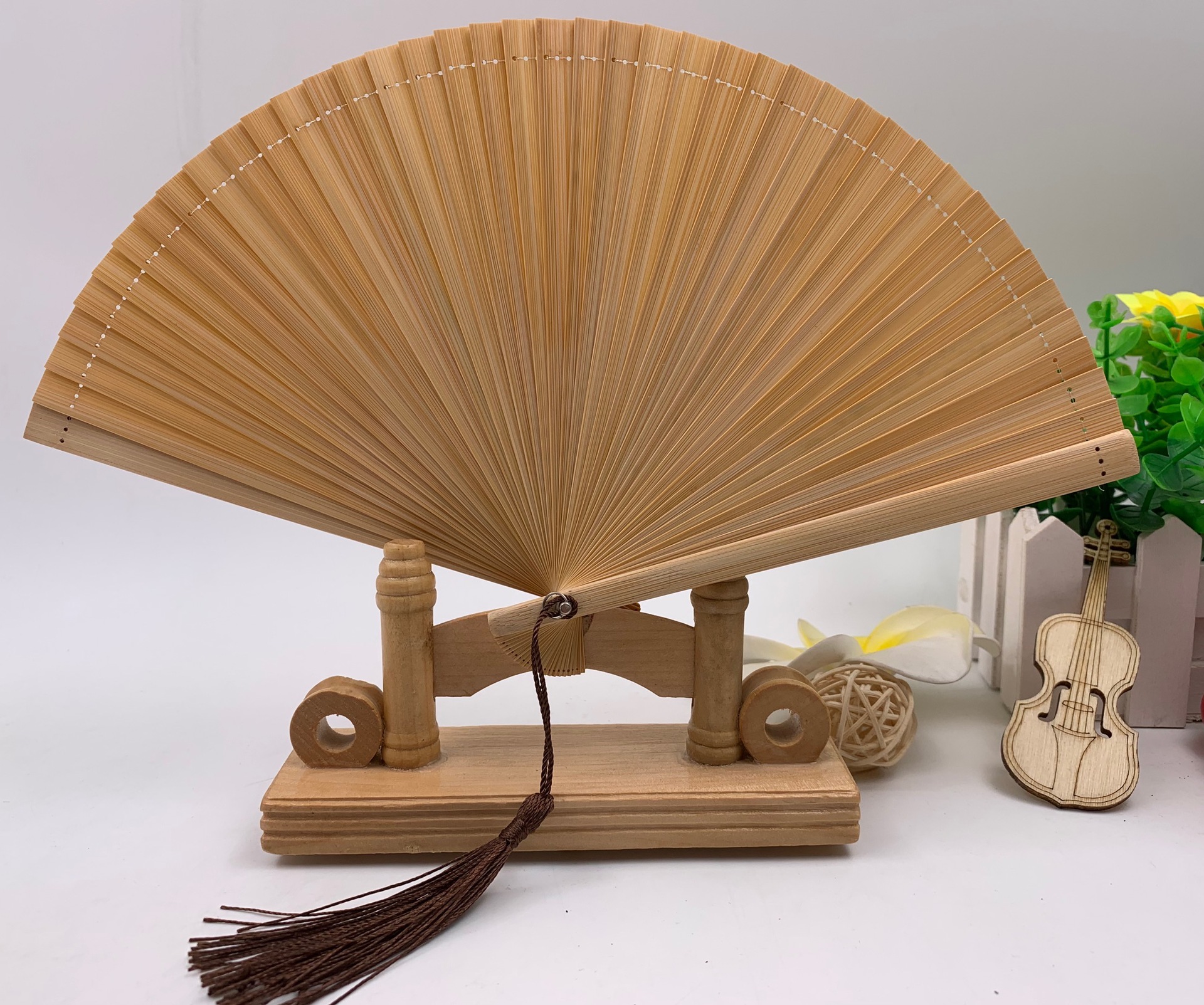厂家供应迷你全竹扇 折扇 扇子 古风扇子 竹扇 小扇子 竹制广告扇