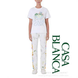 长期有长期有跨境卡萨布兰卡casa短袖T恤280g重磅上衣夏季潮牌欧