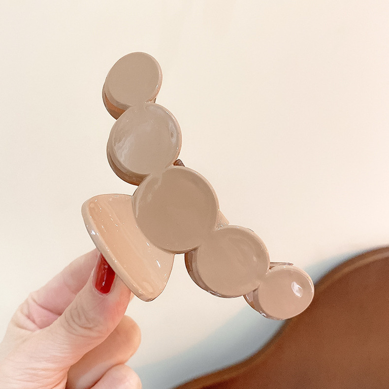 日韩简约亚克力龙骨抓夹后脑勺束发鲨鱼夹子洗澡盘发卡蝴蝶发夹女