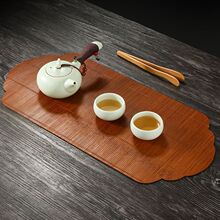 竹制茶席双面隔热餐垫桌旗布艺竹编茶具配件防水新中式禅意茶垫子