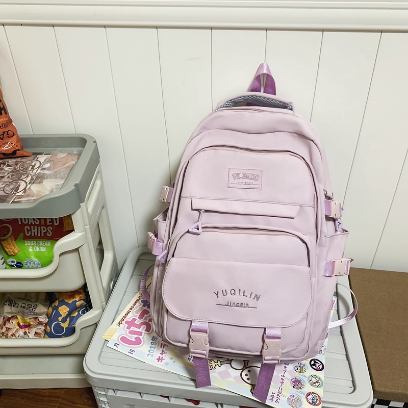 Schoolbag Female Ins High School Junior School Backpack Campus Backpack Wholesale