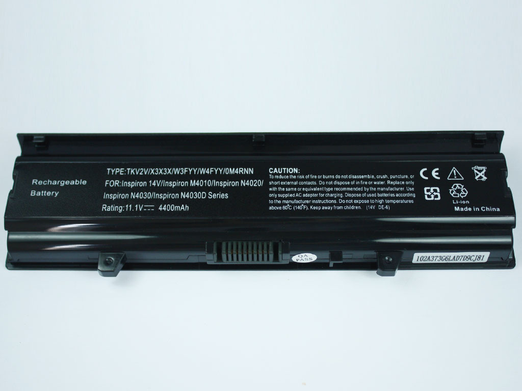适用戴尔 n4020 inspiron 14v r n4030 m4010 tkv2v笔记本电池