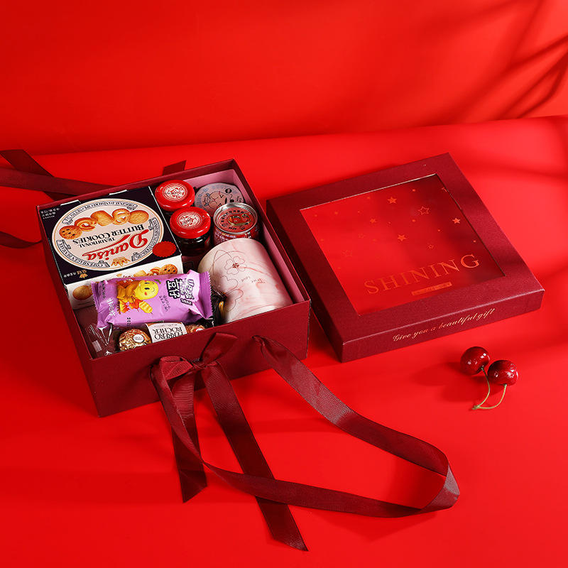 ins风透明伴手礼盒中国风结婚礼品盒 鲜花手提礼品盒结婚喜糖盒