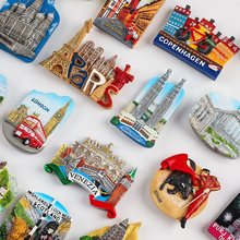 世界各国各地冰箱贴磁贴巴黎城市旅行国家旅游纪念品立体创意贴中