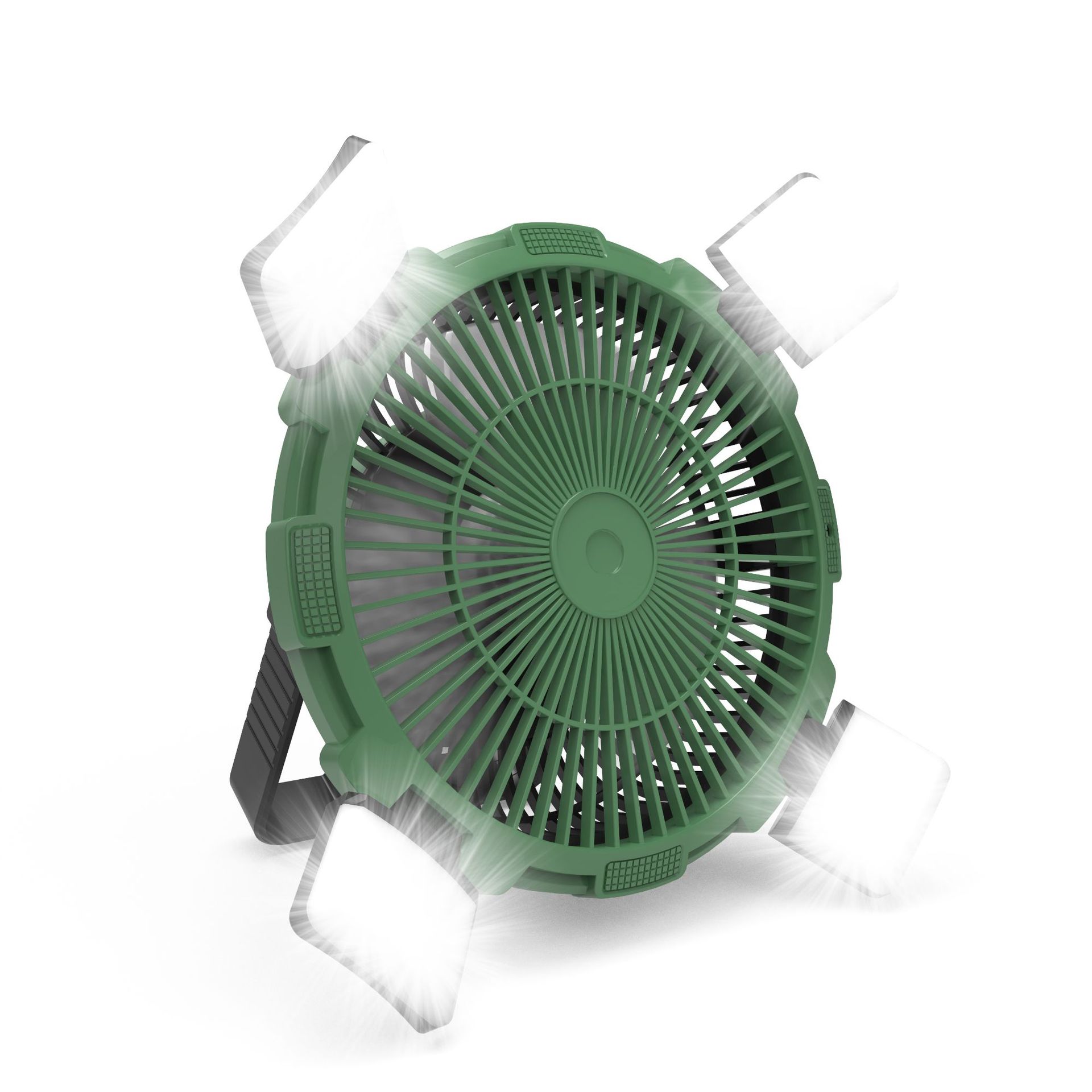 户外露营风扇led灯夜野钓usb悬挂营地遥控便携跨境新款帐篷风扇