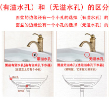 8E7Q铜仿古色翻板面盆下水器陶瓷盆翻盖洗手盆洗脸盆去水器带溢