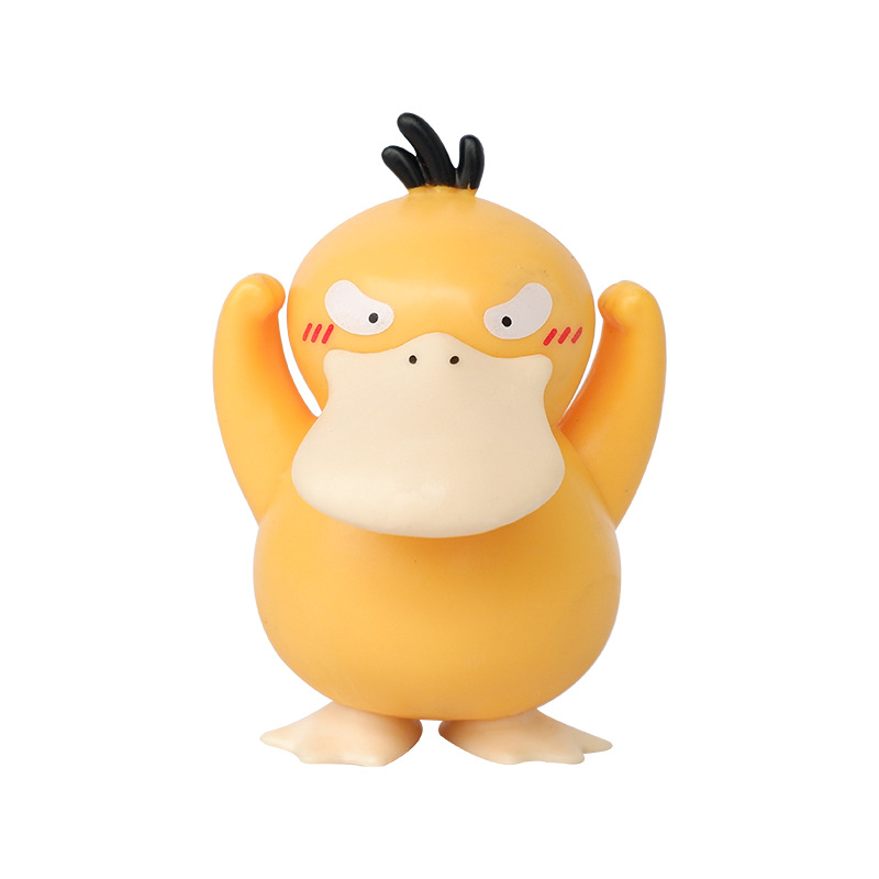 加油奋斗鸭冲鸭q版加油可达鸭站姿小动漫手办车载公仔-阿里巴巴