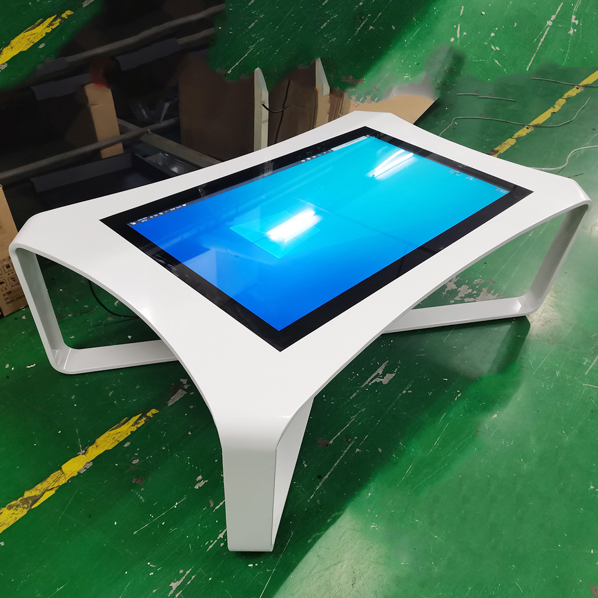 55寸智能触摸茶几 x型电容触摸互动高清液晶i3i5i7智能触摸茶几