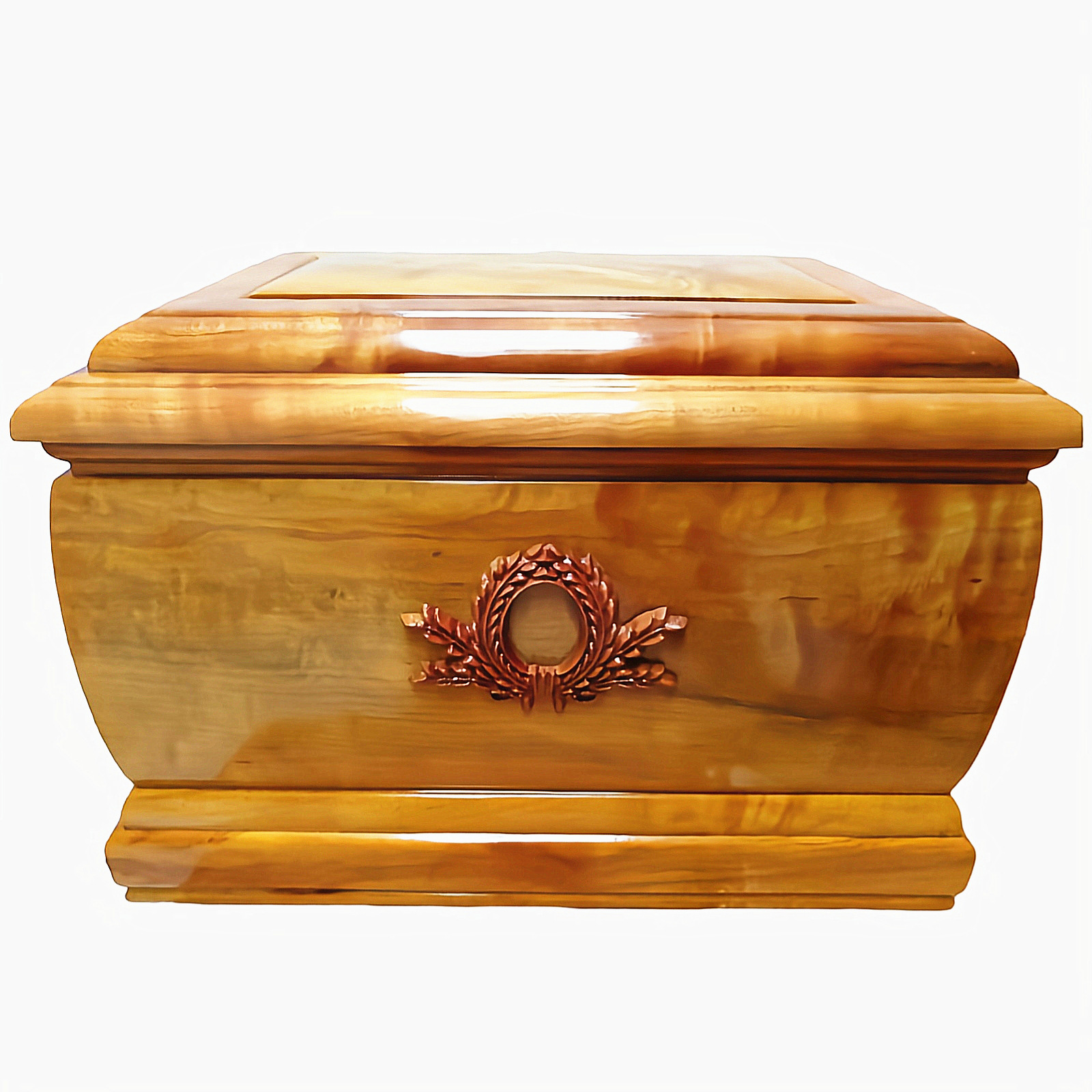 骨灰盒殡葬用品红木黑檀木骨灰盒下葬迁坟用寿盒小棺材男女款可用