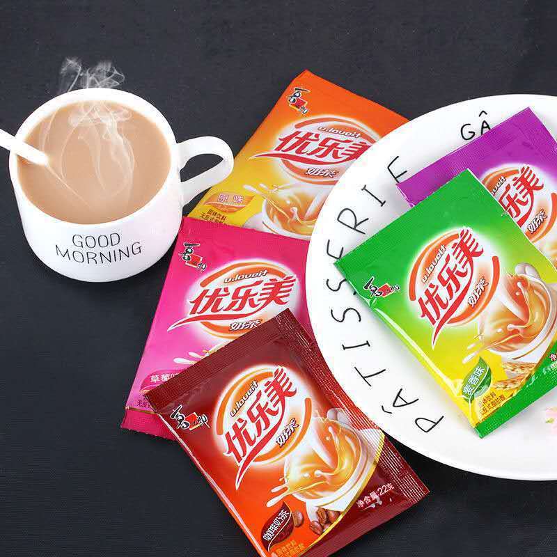 优乐美奶茶袋装22g/5包草莓原味香芋办公饮品冲饮速溶奶茶粉批发