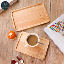 实木面包托盘茶盘木碟西餐烘焙甜点隔热餐盘点心板长方形咖啡盘