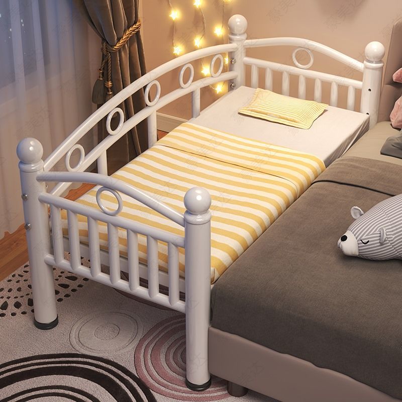铁艺儿童床带护栏单人床男女小孩公主床边床加宽小床婴儿拼接大床