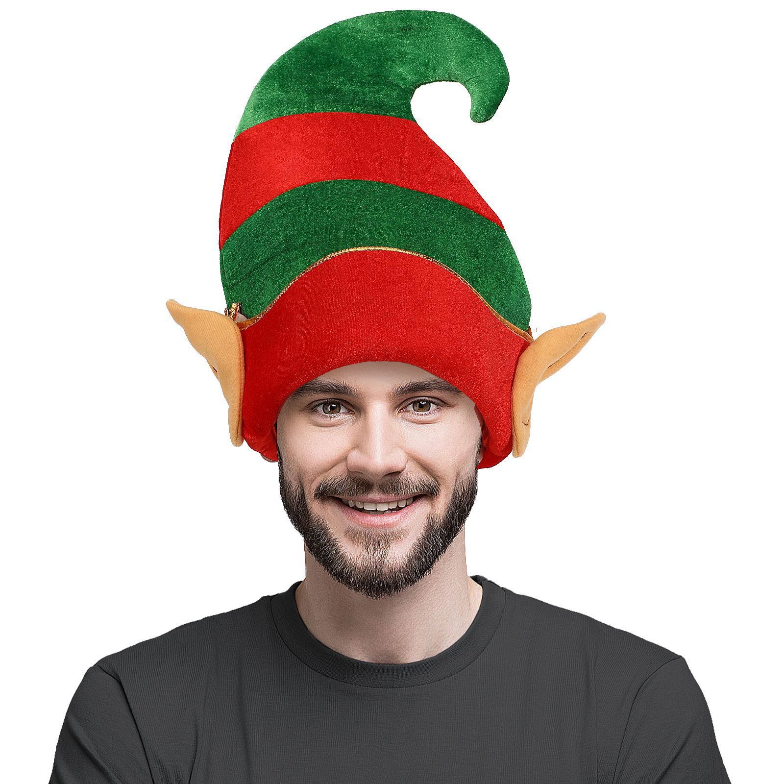 新款圣诞节装扮道具 儿童圣诞帽 成人圣诞无纺布帽子节日装饰品-阿里